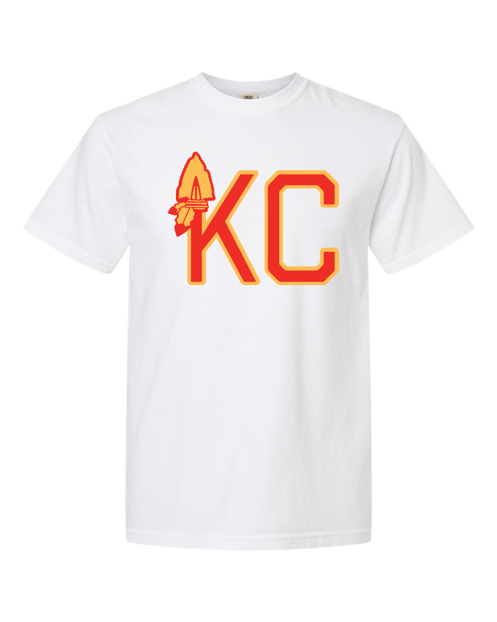 Unisex Garment-Dyed Heavyweight T-Shirt White front mockup