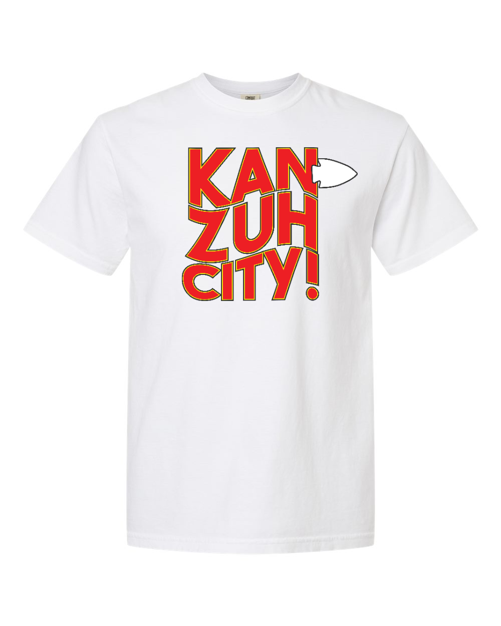 Unisex Garment-Dyed Heavyweight T-Shirt White front mockup