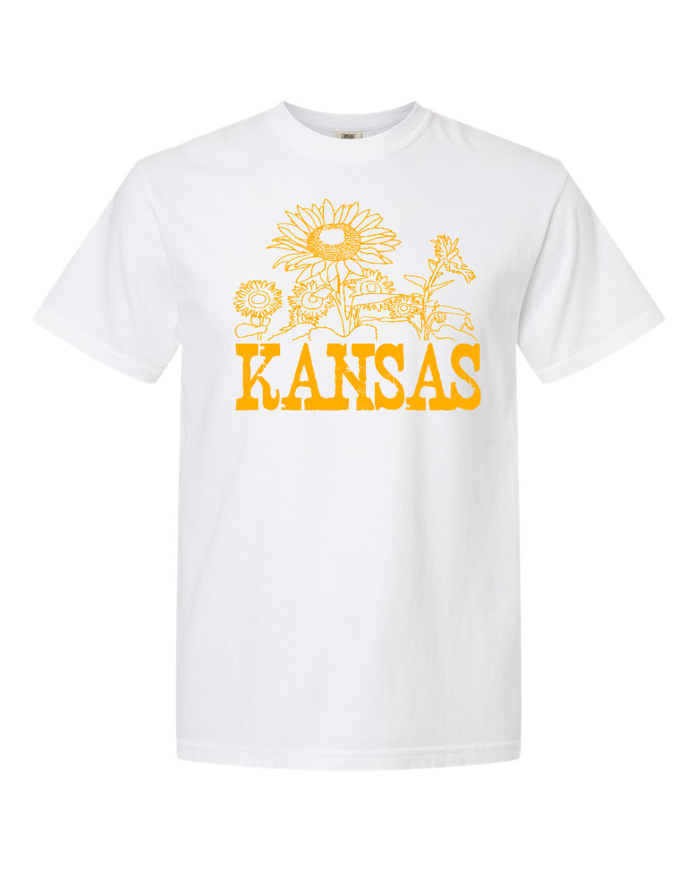 Unisex Garment-Dyed Heavyweight T-Shirt White front mockup