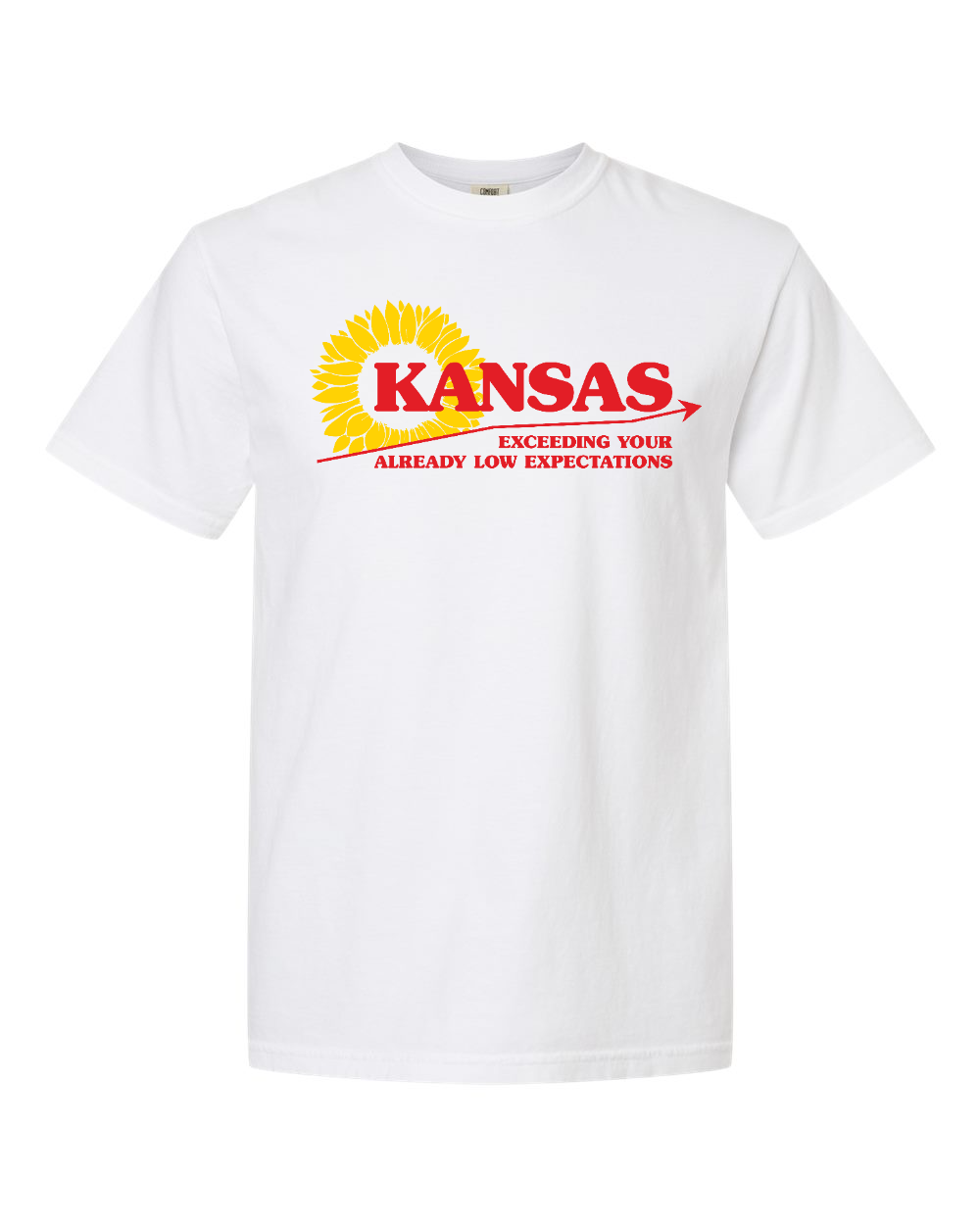 Unisex Garment-Dyed Heavyweight T-Shirt White front mockup