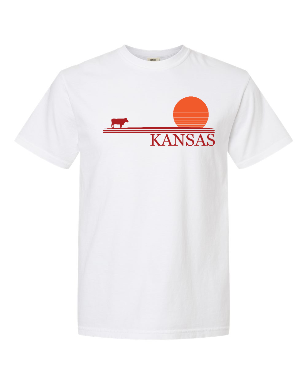 Unisex Garment-Dyed Heavyweight T-Shirt White front mockup