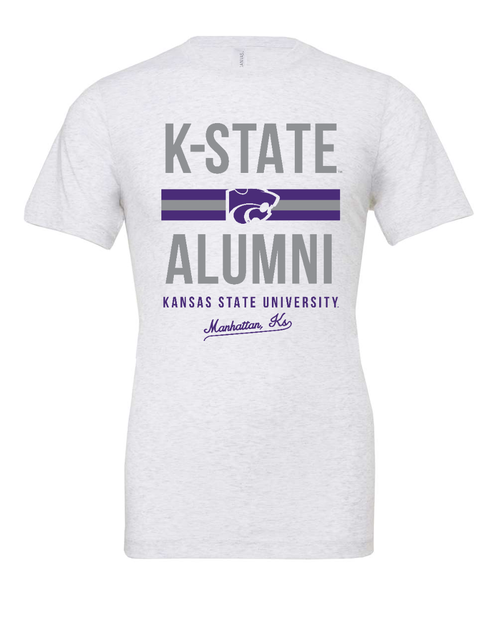 Jersey Tee Ash front mockup