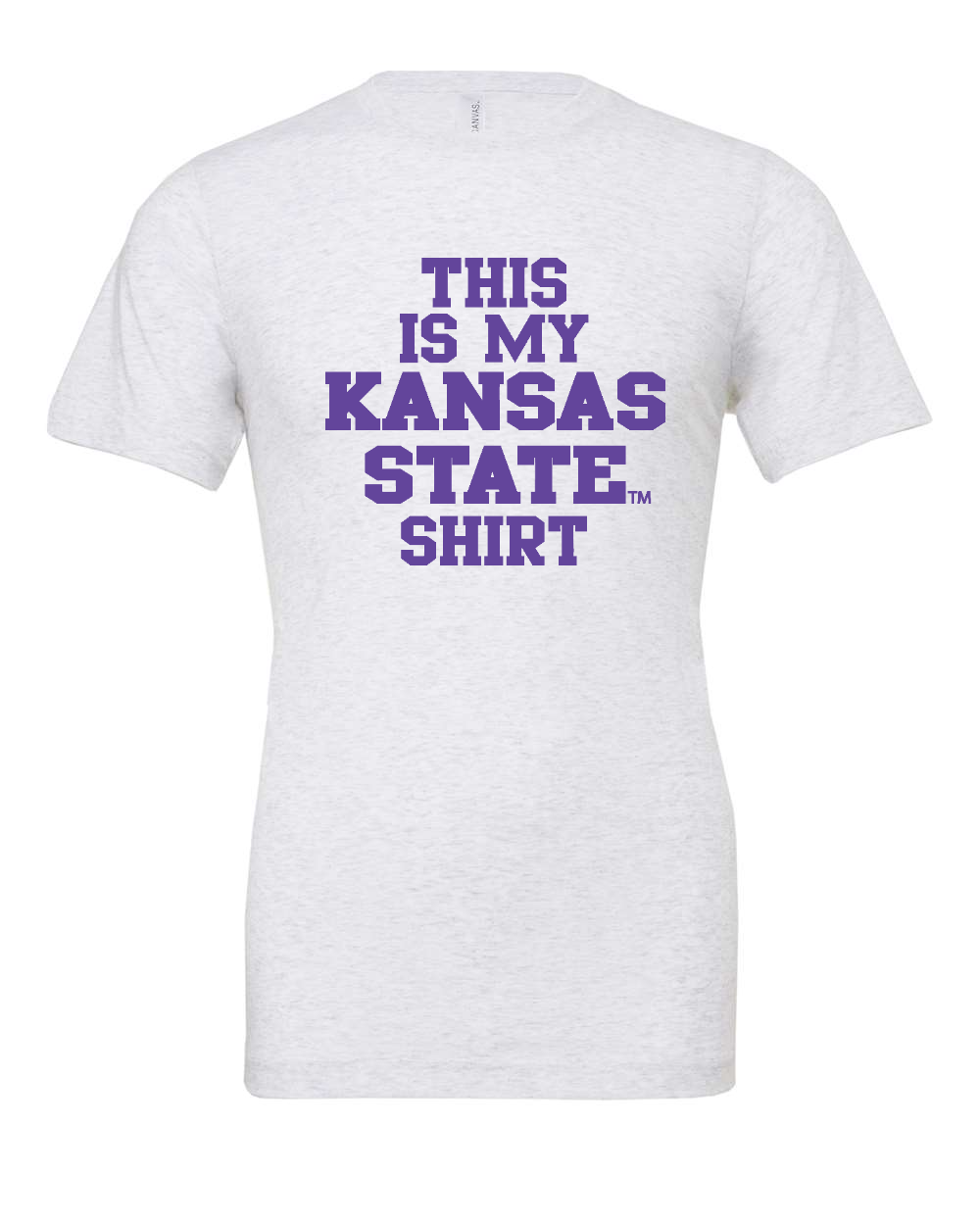 Jersey Tee Ash front mockup