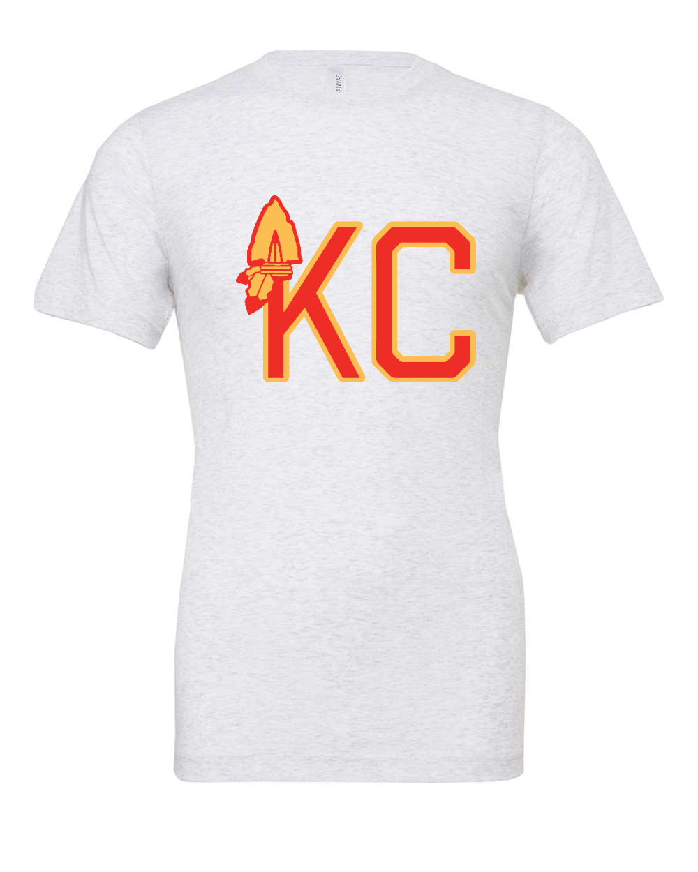 Jersey Tee Ash front mockup