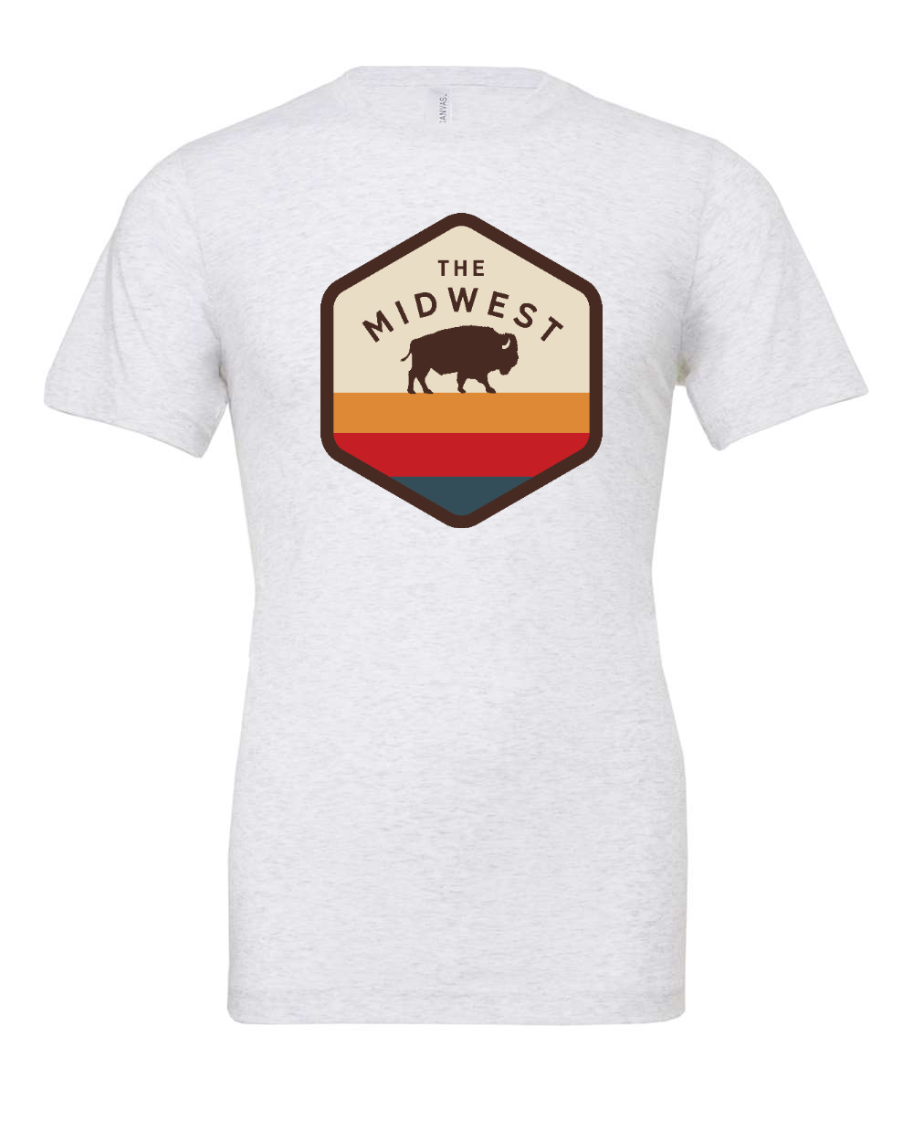 Jersey Tee Ash front mockup