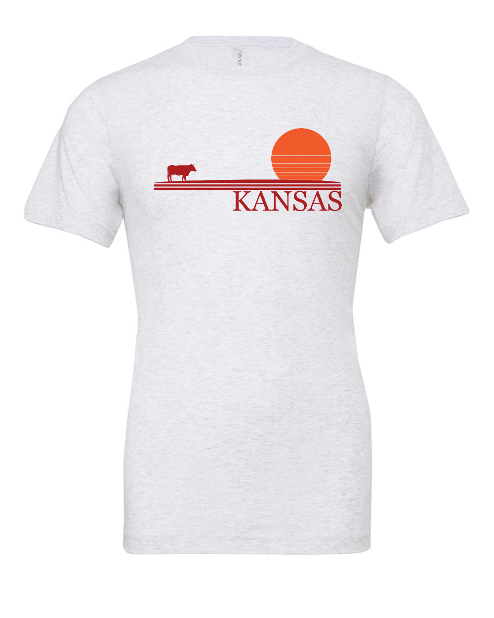 Jersey Tee Ash front mockup