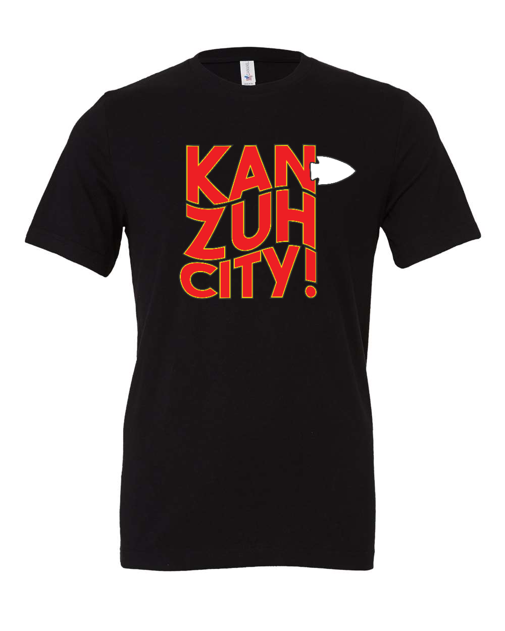 Jersey Tee Black front mockup