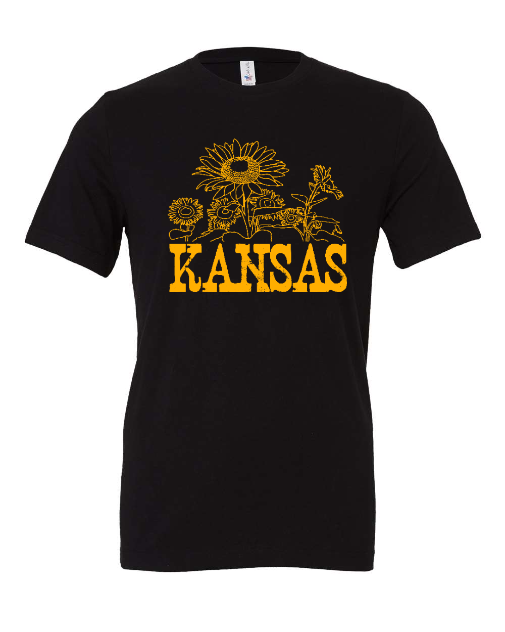 Jersey Tee Black front mockup