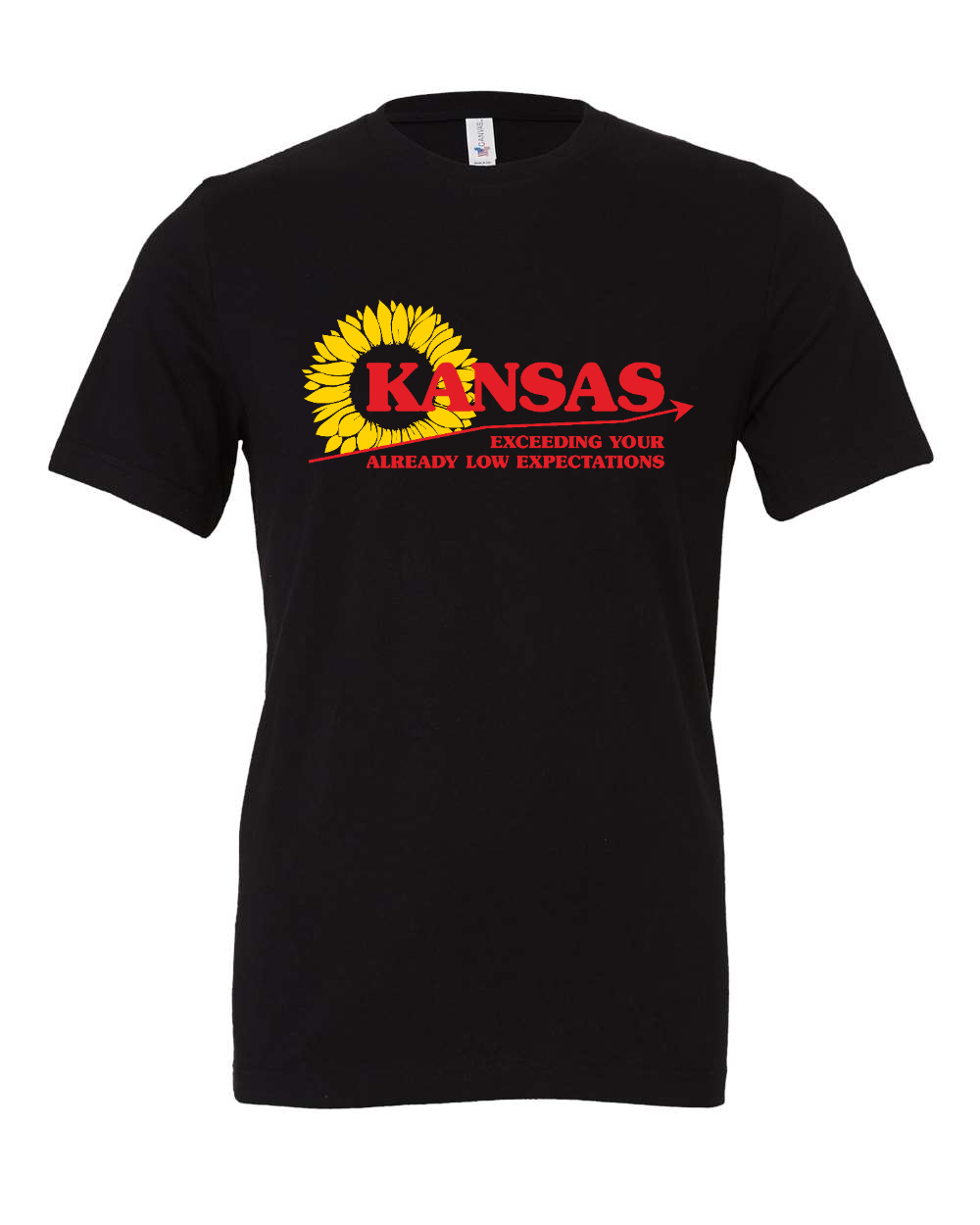 Jersey Tee Black front mockup