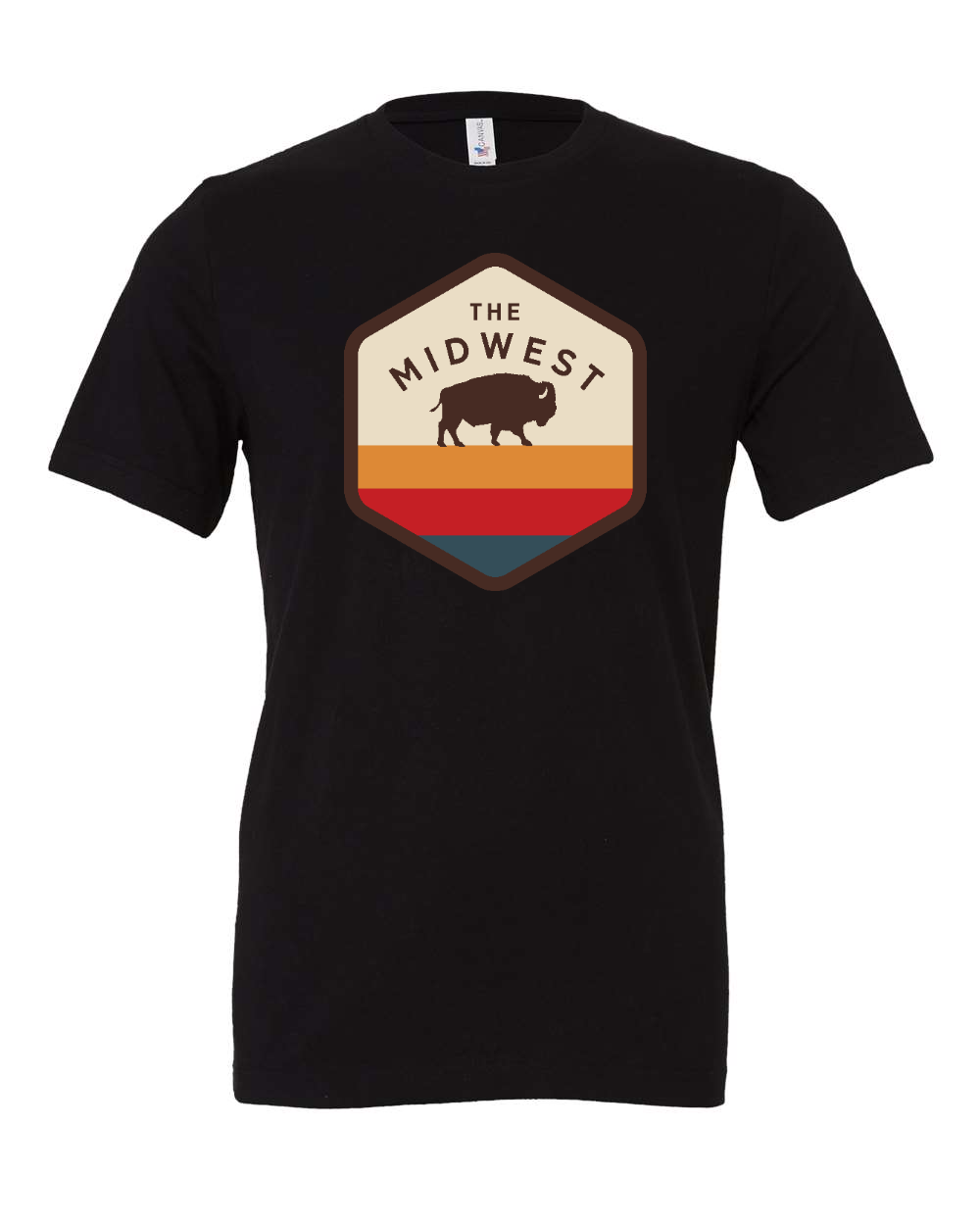 Jersey Tee Black front mockup