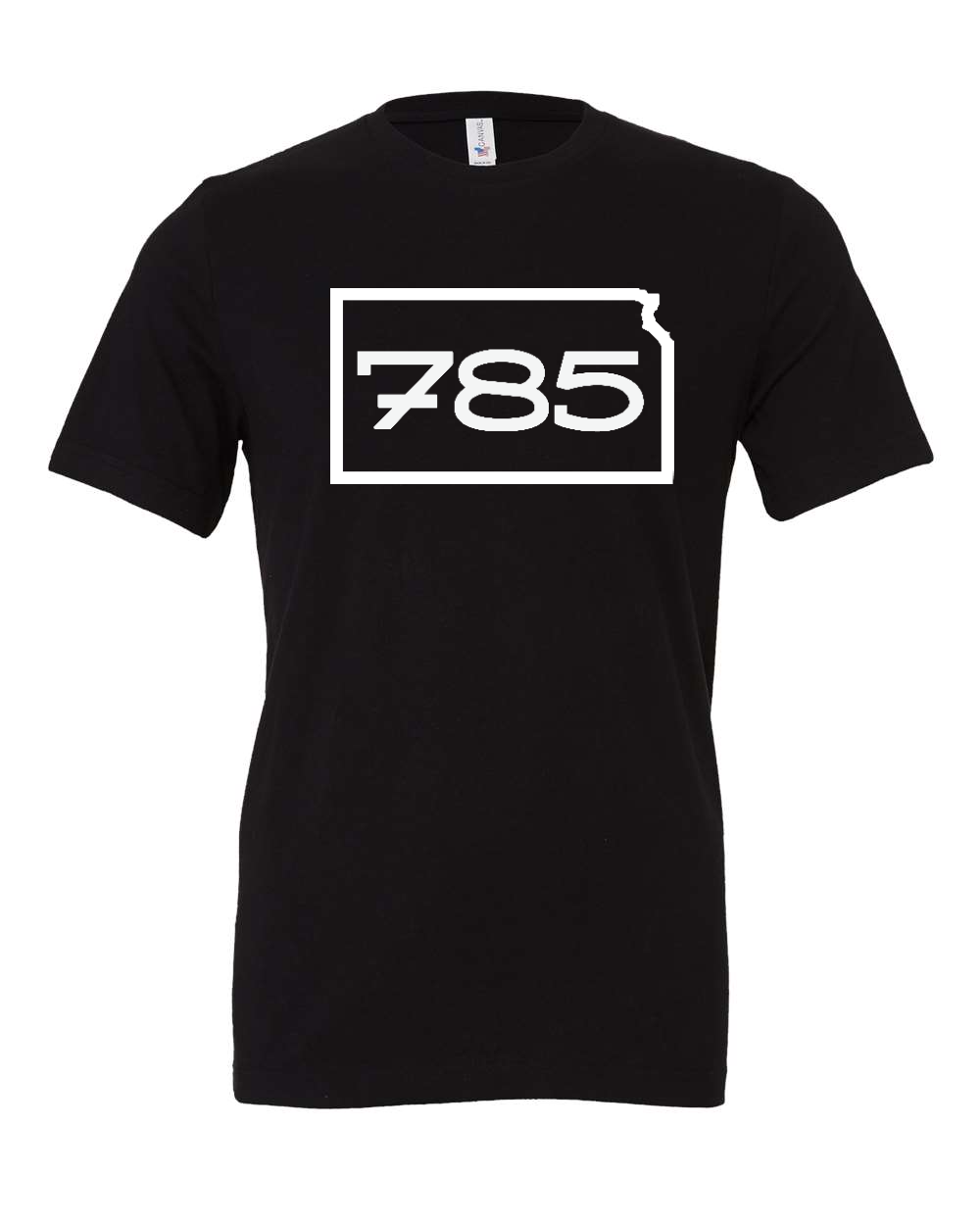 Jersey Tee Black front mockup