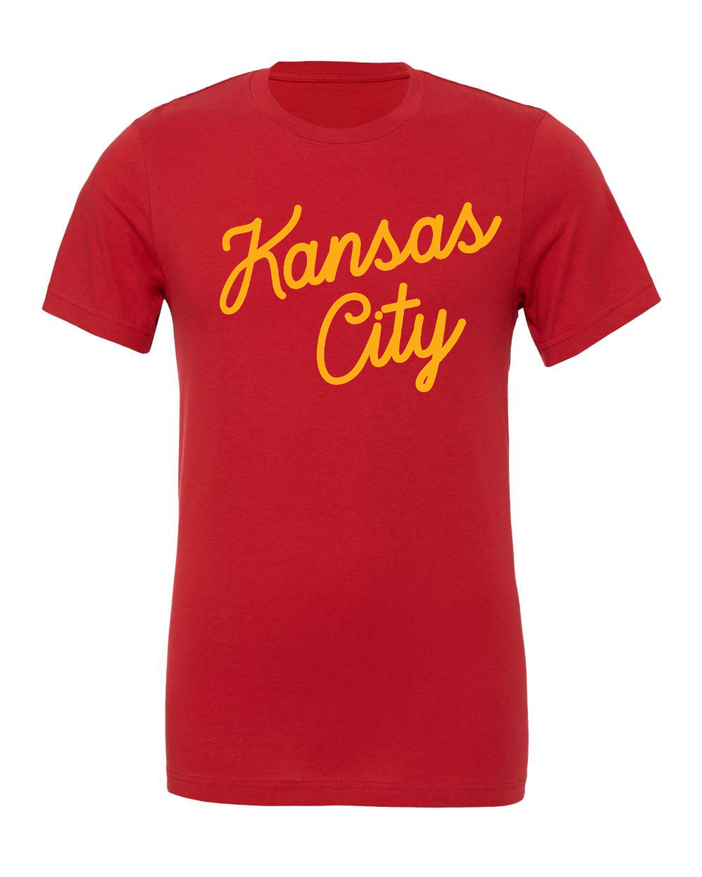 Jersey Tee Canvas Red front mockup