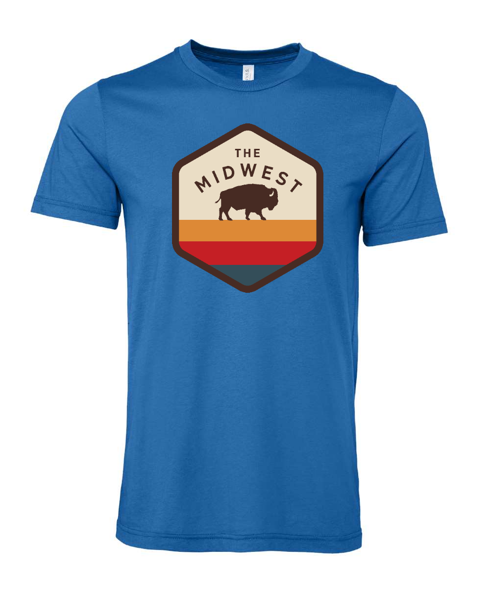 Jersey Tee Columbia Blue front mockup