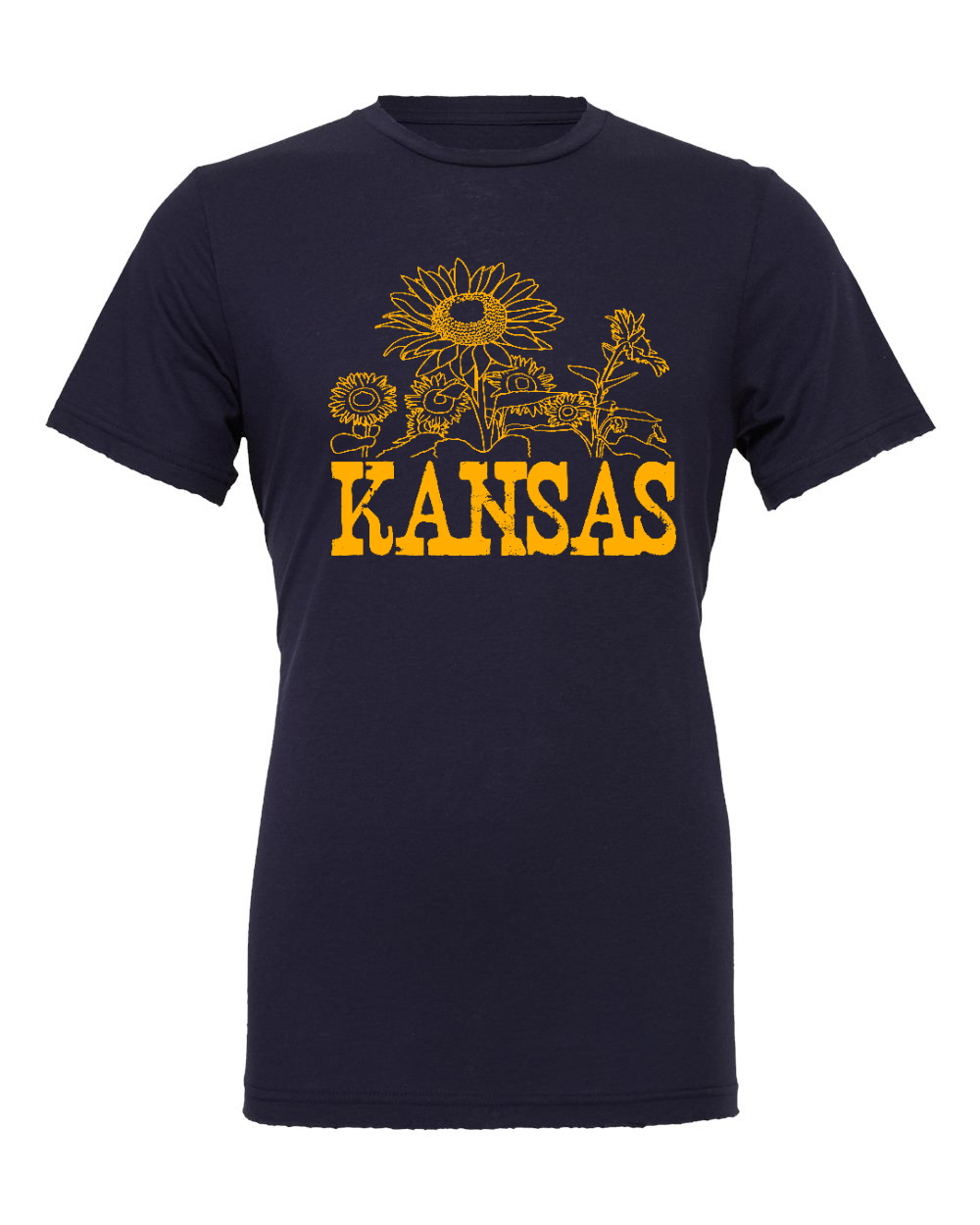 Jersey Tee Navy front mockup