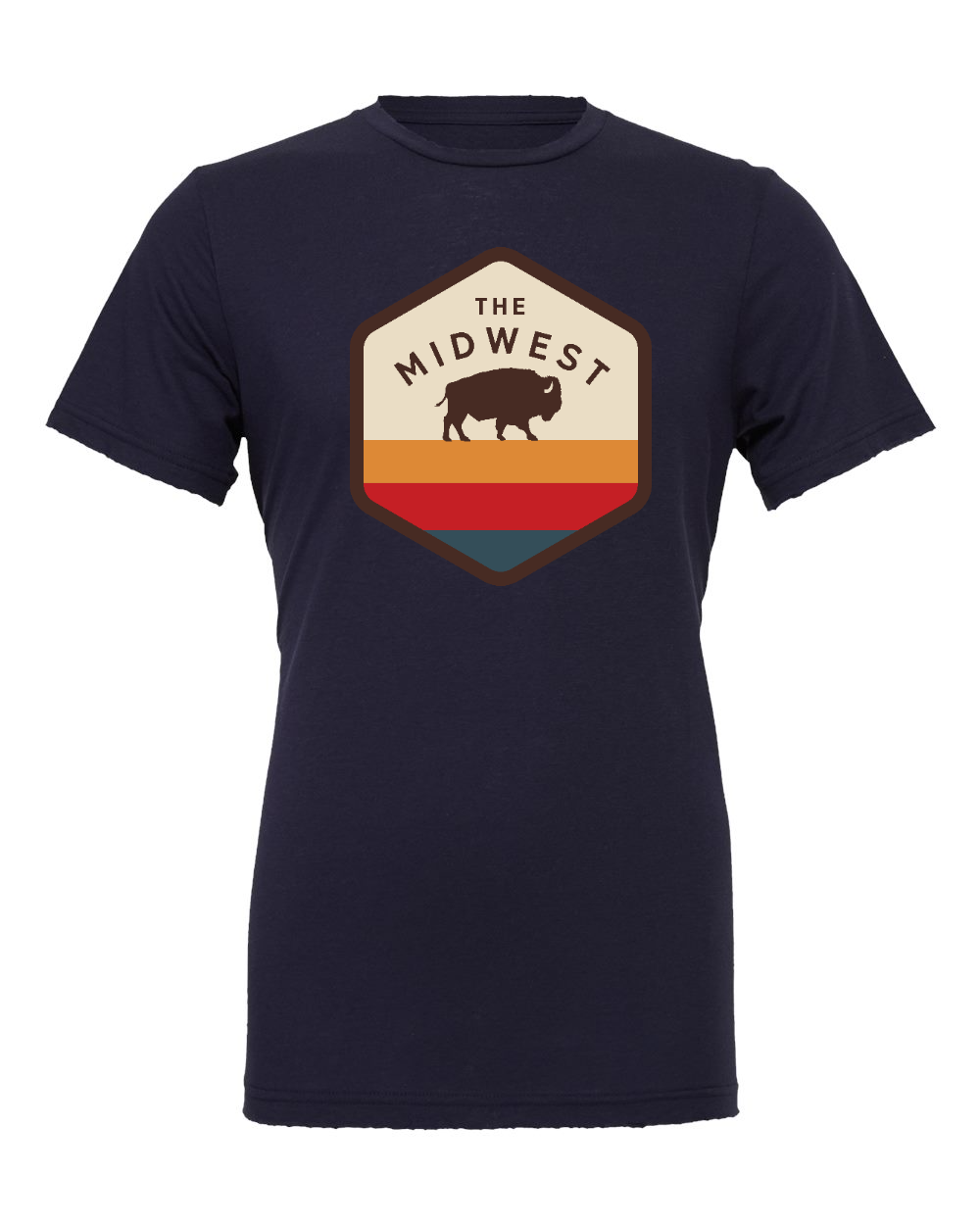 Jersey Tee Navy front mockup
