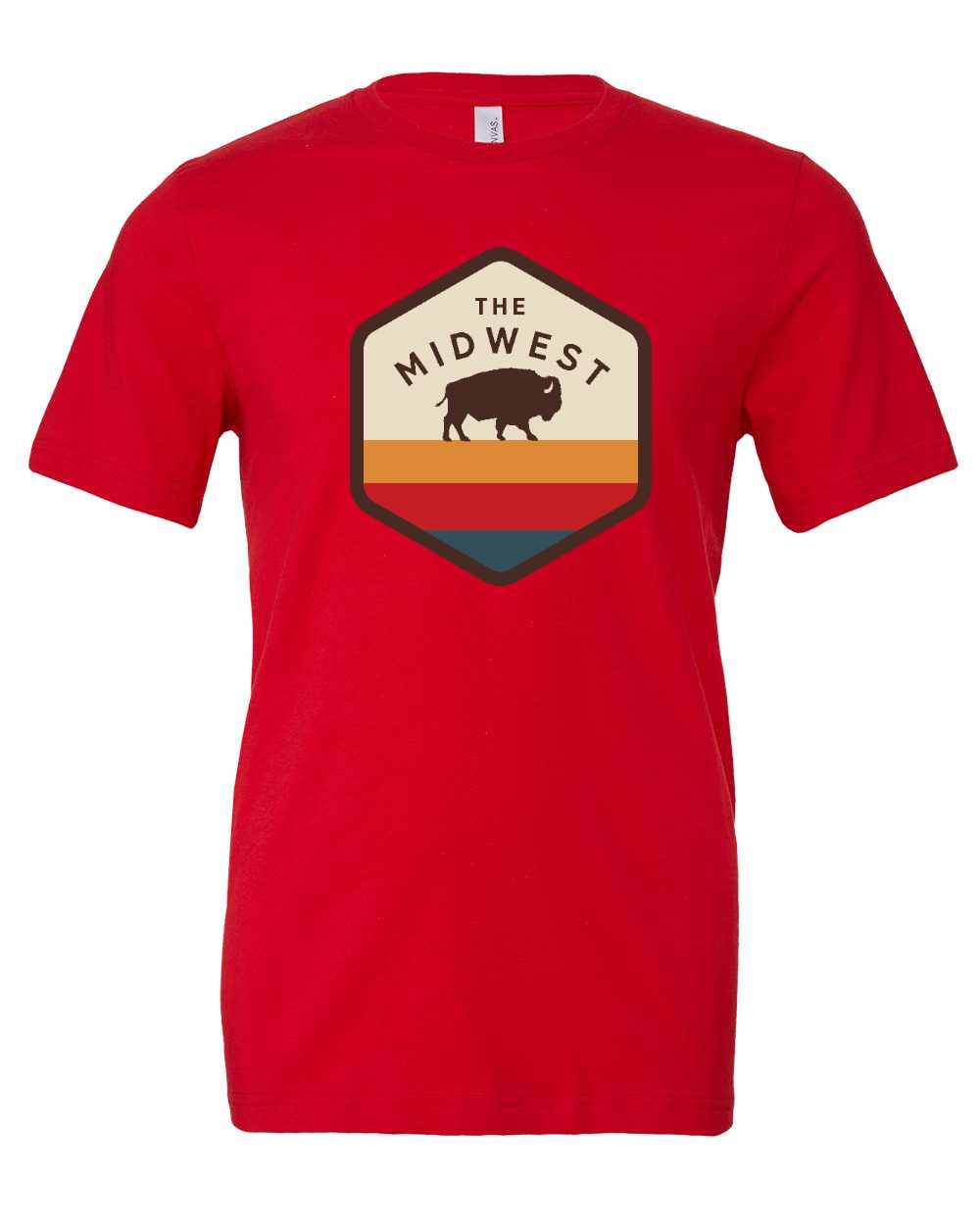 Jersey Tee Red front mockup