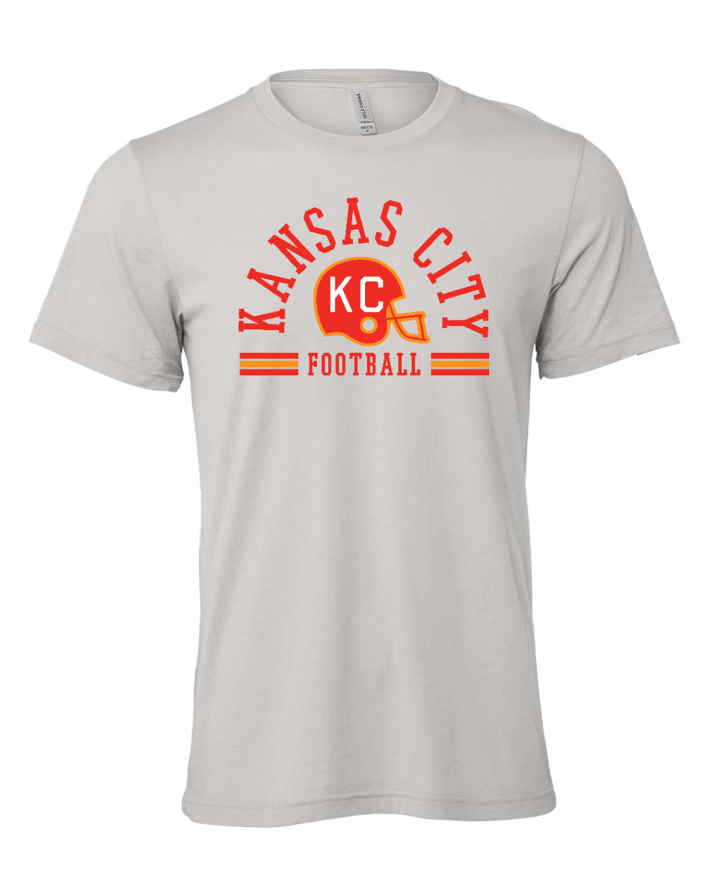 Jersey Tee Solid Athletic Grey front mockup