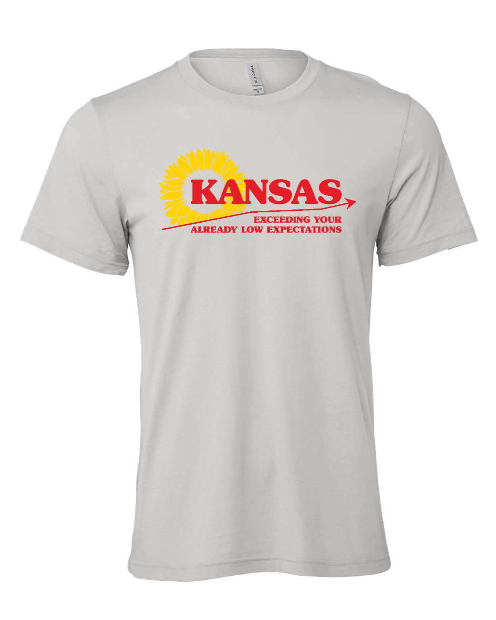 Jersey Tee Solid Athletic Grey front mockup