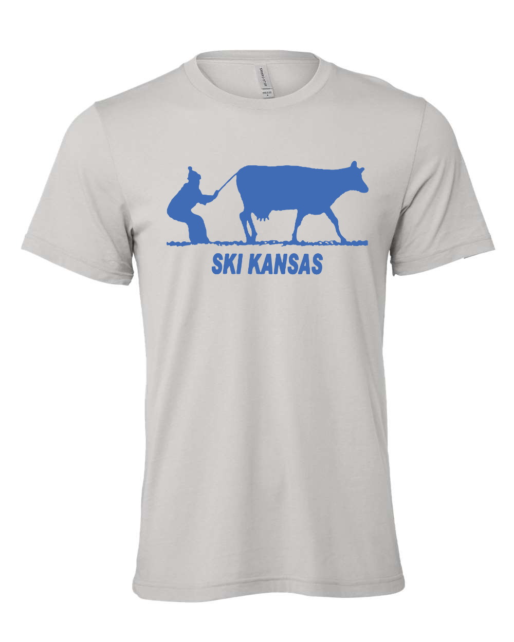 Jersey Tee Solid Athletic Grey front mockup