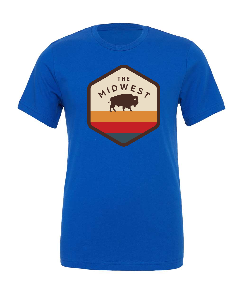 Jersey Tee True Royal front mockup