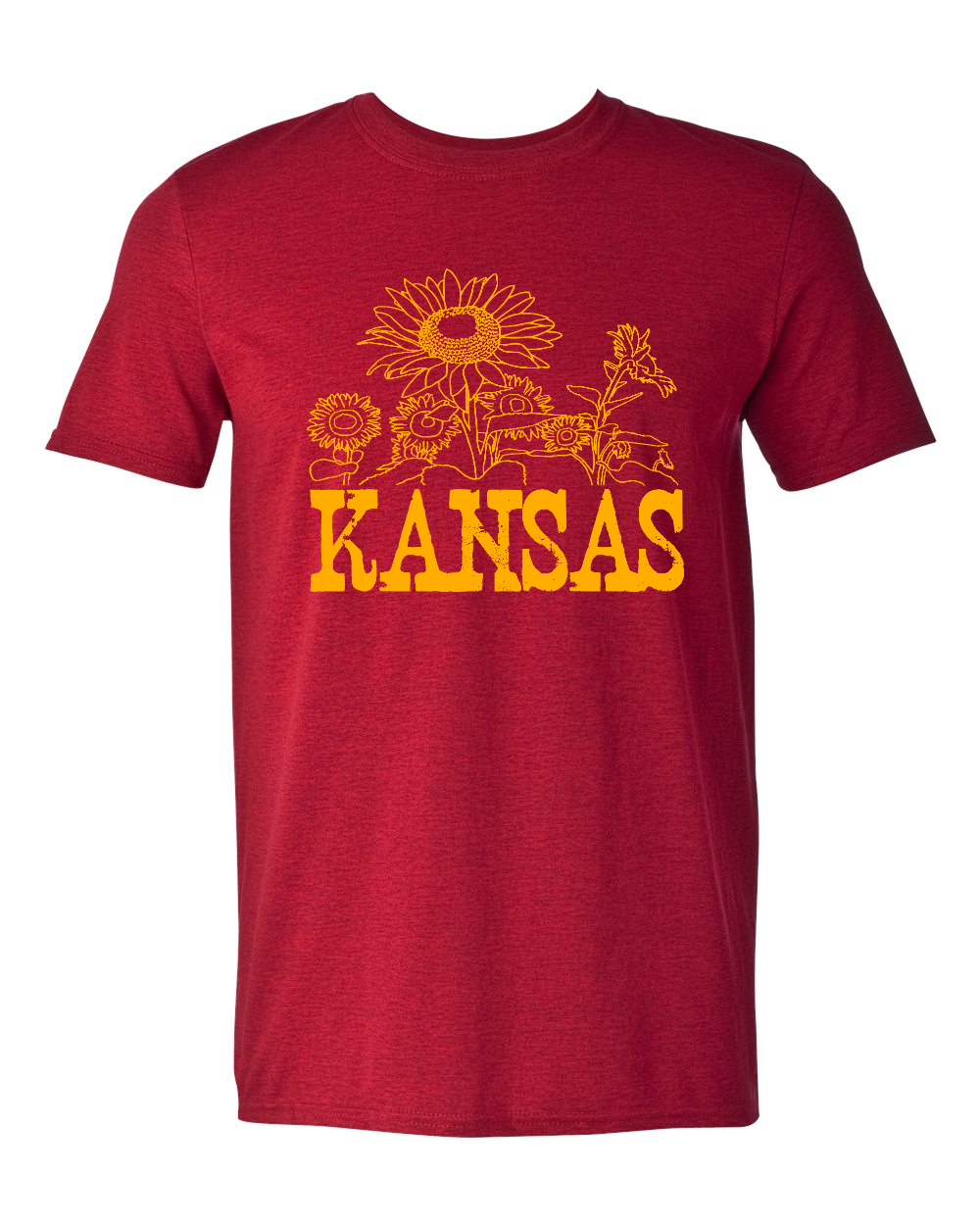 Unisex Softstyle® T-Shirt Antique Cherry Red front mockup
