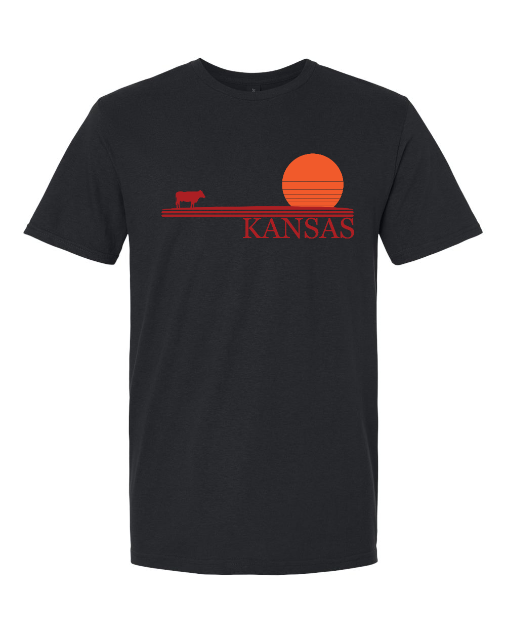 Unisex Softstyle® T-Shirt Black front mockup