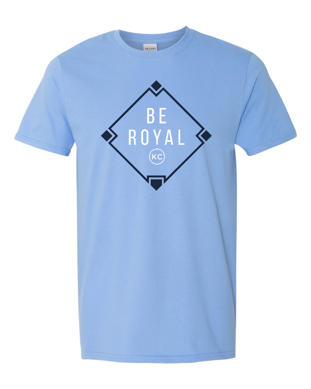Unisex Softstyle® T-Shirt Carolina Blue front mockup