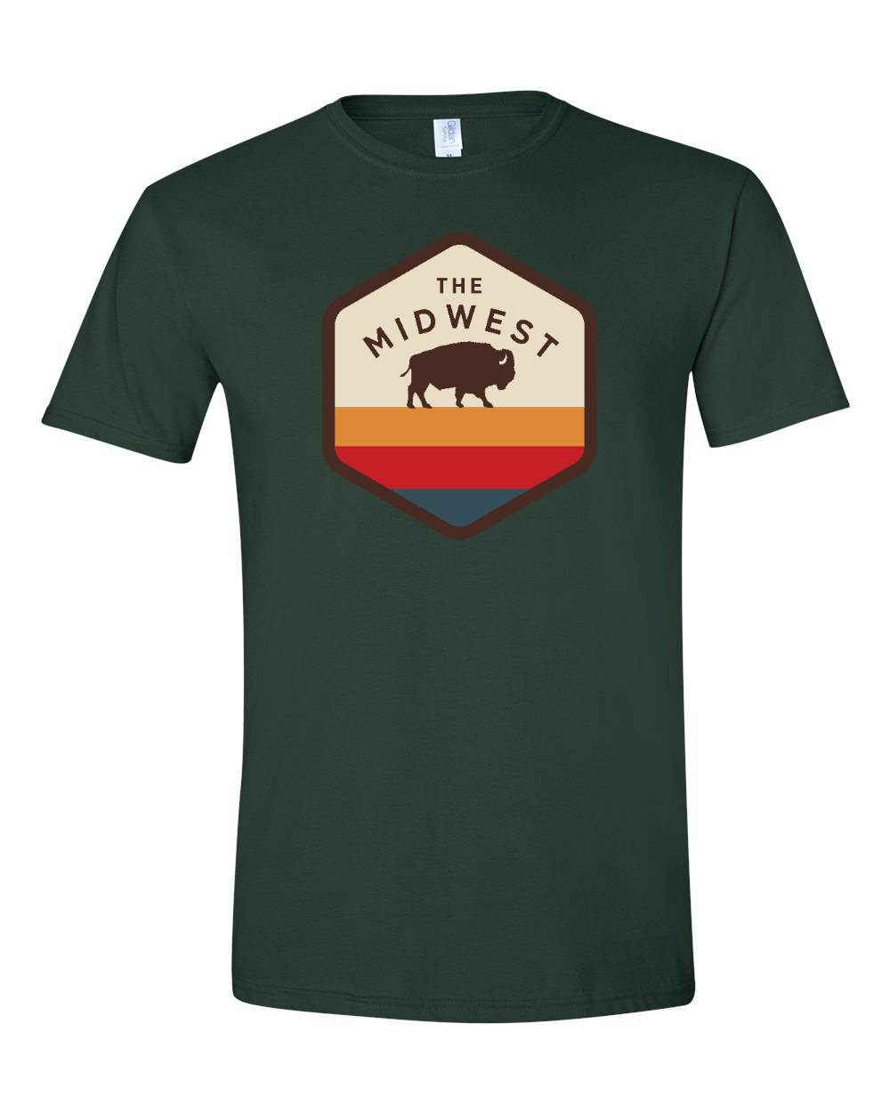 Unisex Softstyle® T-Shirt Forest front mockup