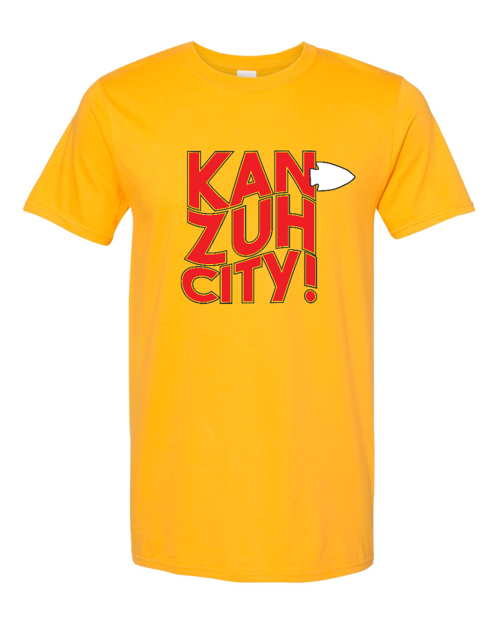 Unisex Softstyle® T-Shirt Gold front mockup