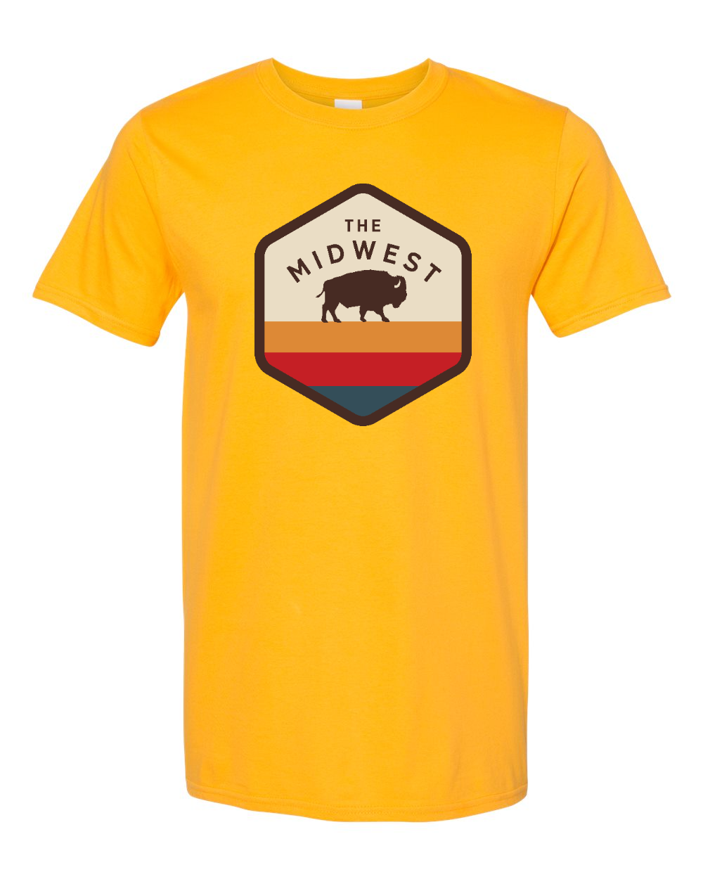 Unisex Softstyle® T-Shirt Gold front mockup