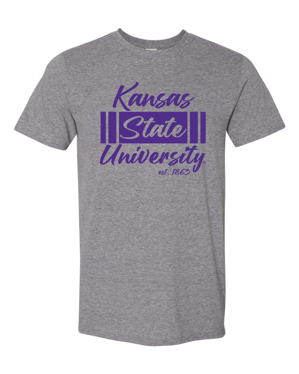 Unisex Softstyle® T-Shirt Graphite Heather front mockup