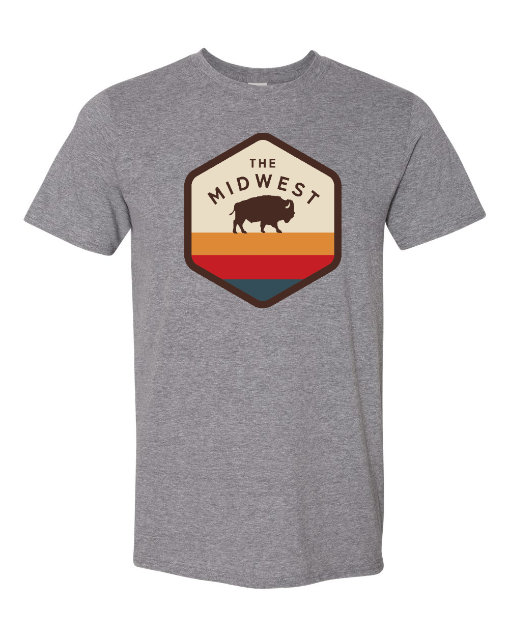 Unisex Softstyle® T-Shirt Graphite Heather front mockup
