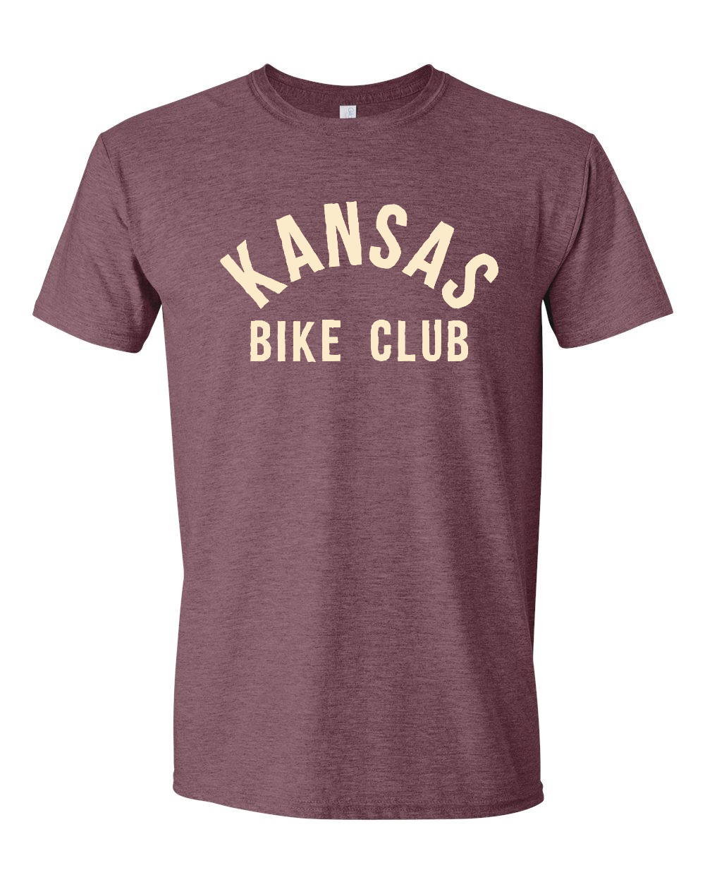 Unisex Softstyle® T-Shirt Heather Maroon front mockup