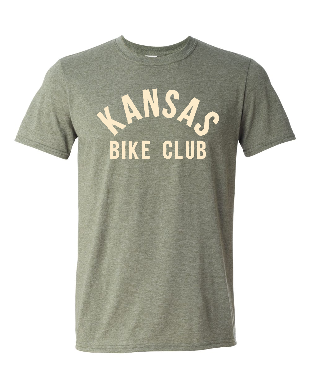Unisex Softstyle® T-Shirt Heather Military Green front mockup