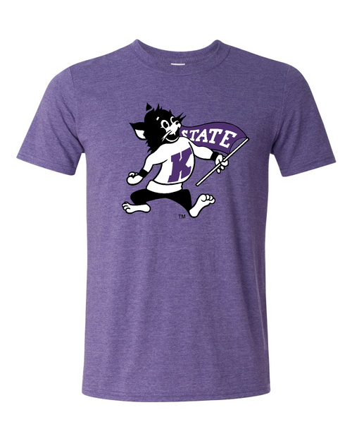 Unisex Softstyle® T-Shirt Heather Purple front mockup