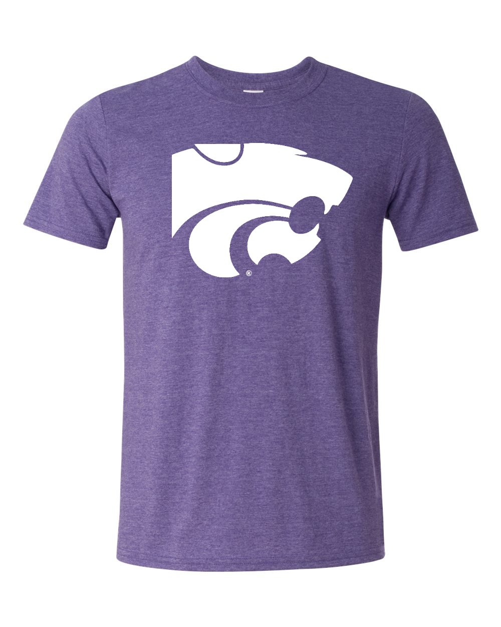 Unisex Softstyle® T-Shirt Heather Purple front mockup