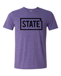 Unisex Softstyle® T-Shirt Heather Purple front mockup
