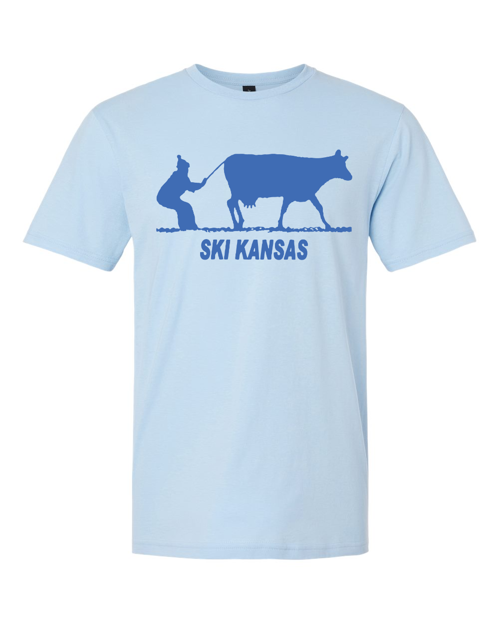 Unisex Softstyle® T-Shirt Light Blue front mockup