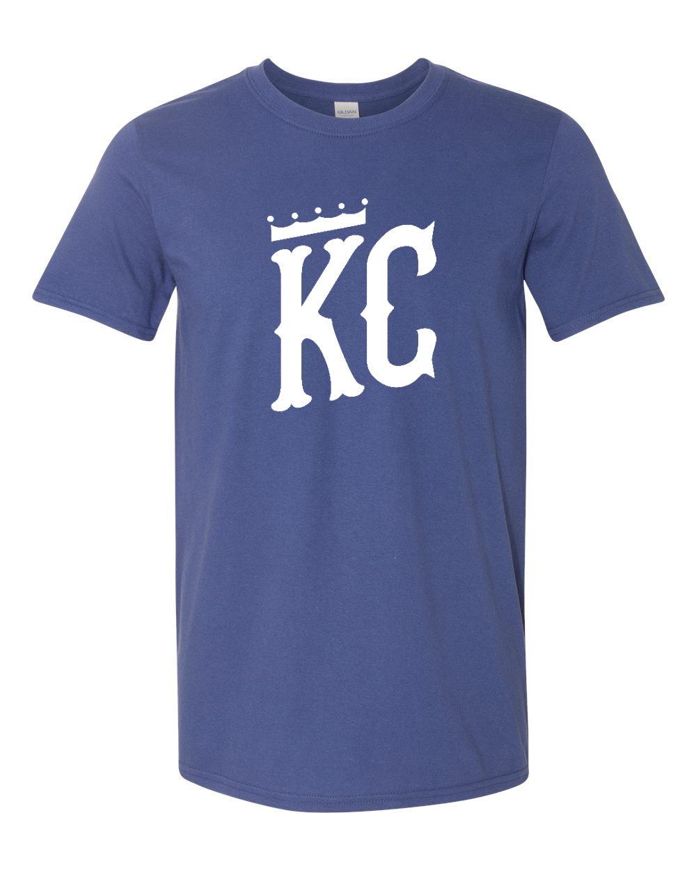 Unisex Softstyle® T-Shirt Metro Blue front mockup