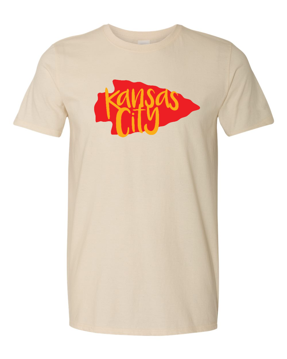 Unisex Softstyle® T-Shirt Natural front mockup