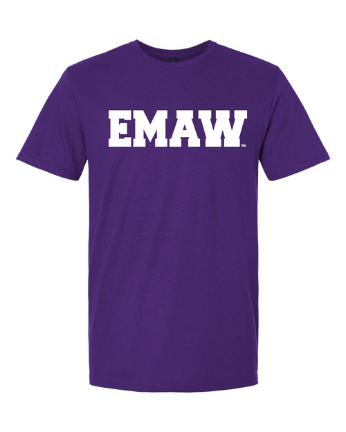 Unisex Softstyle® T-Shirt Purple front mockup