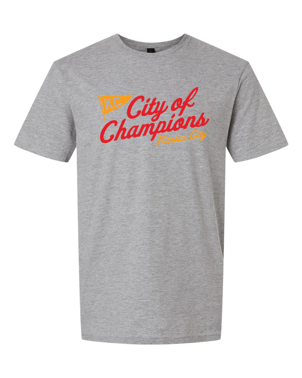 Unisex Softstyle® T-Shirt Sport Grey front mockup