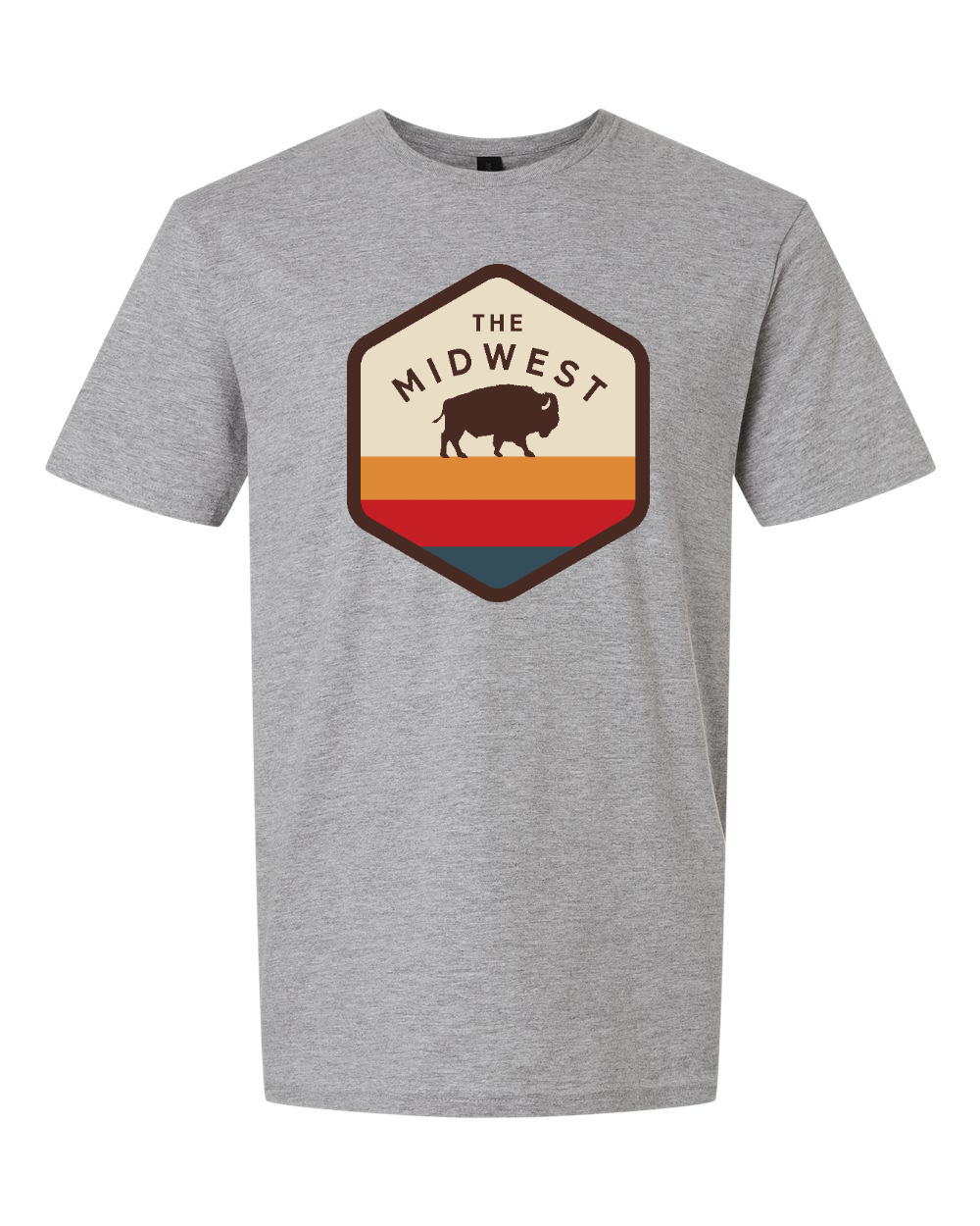 Unisex Softstyle® T-Shirt Sport Grey front mockup