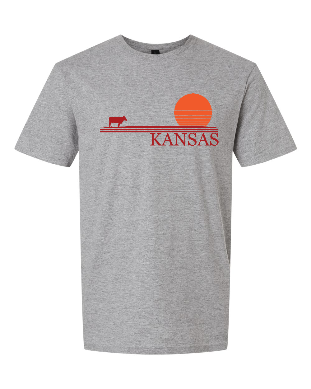 Unisex Softstyle® T-Shirt Sport Grey front mockup