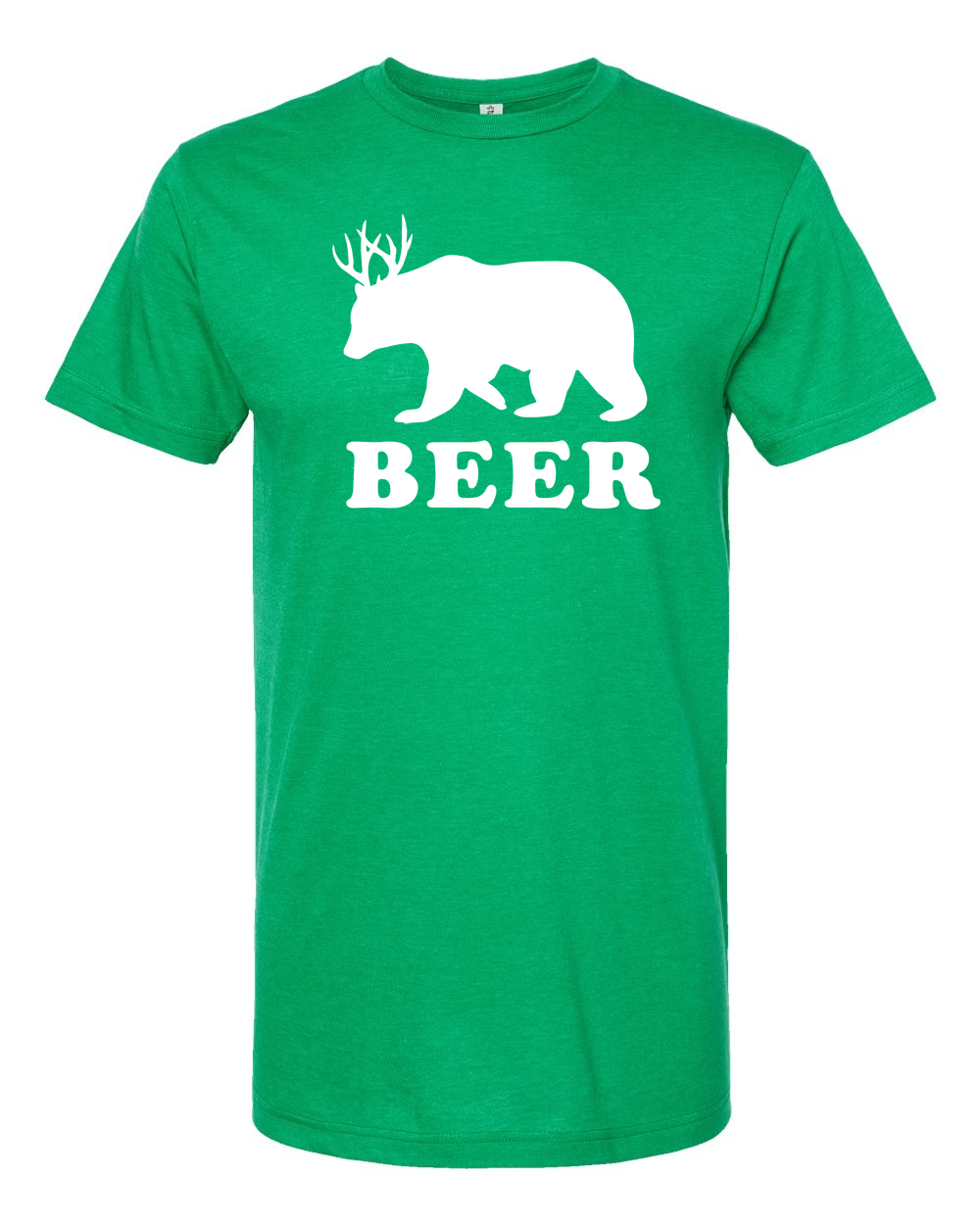 Unisex Fine Jersey T-Shirt Heather Kelly front mockup