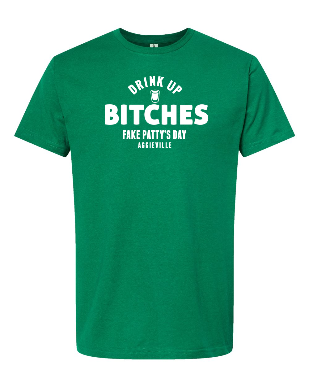 Unisex Fine Jersey T-Shirt Kelly Green front mockup
