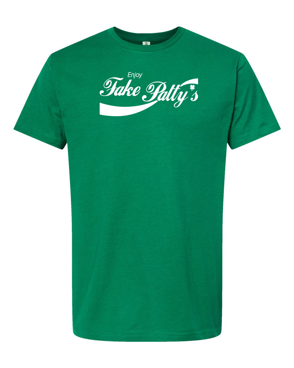 Unisex Fine Jersey T-Shirt Kelly Green front mockup