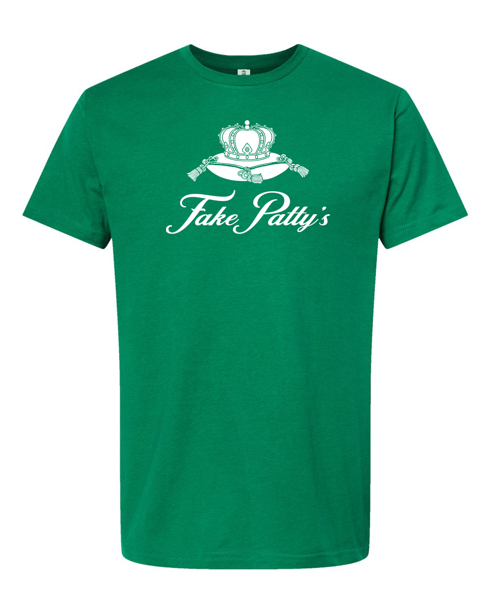 Unisex Fine Jersey T-Shirt Kelly Green front mockup