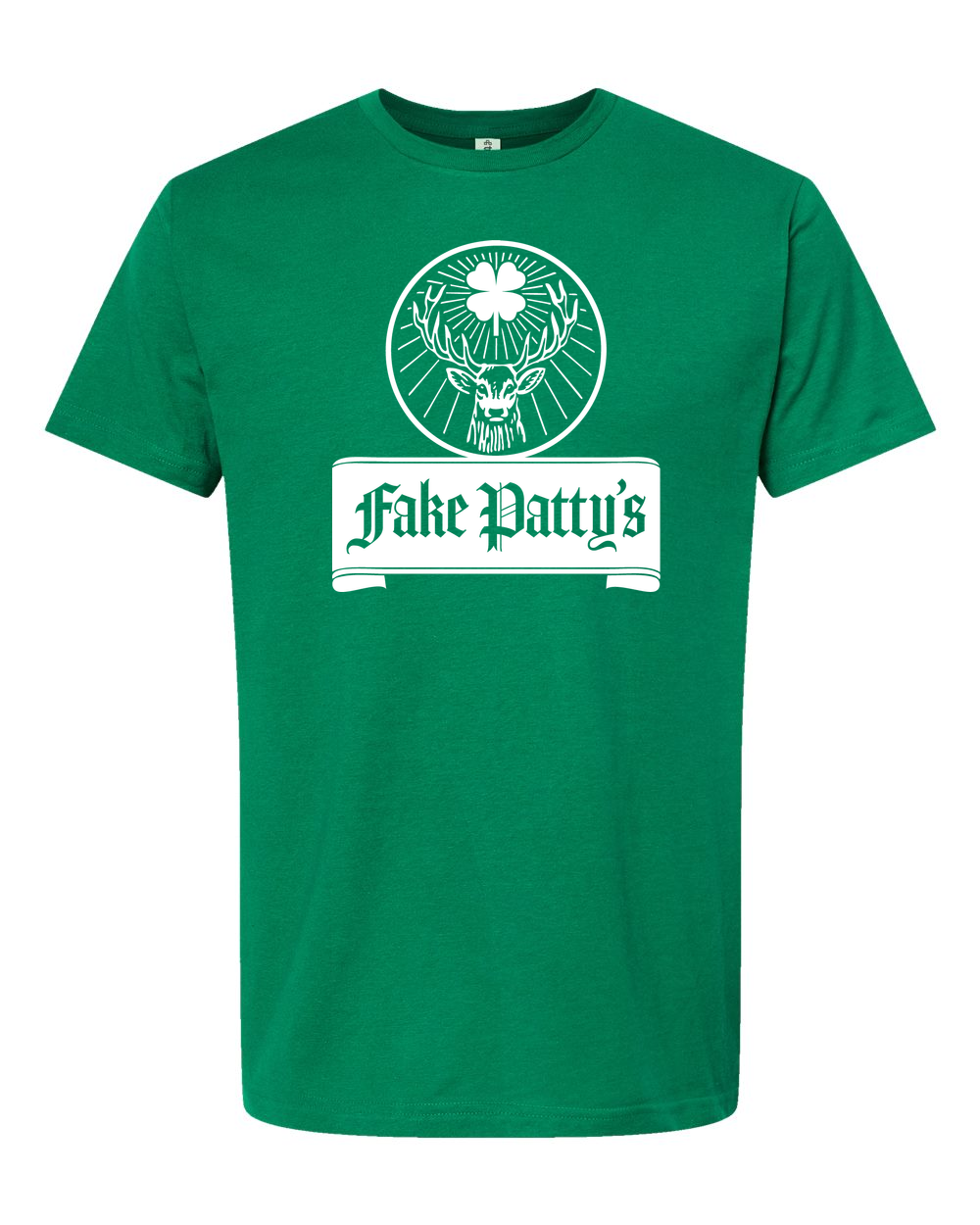 Unisex Fine Jersey T-Shirt Kelly Green front mockup