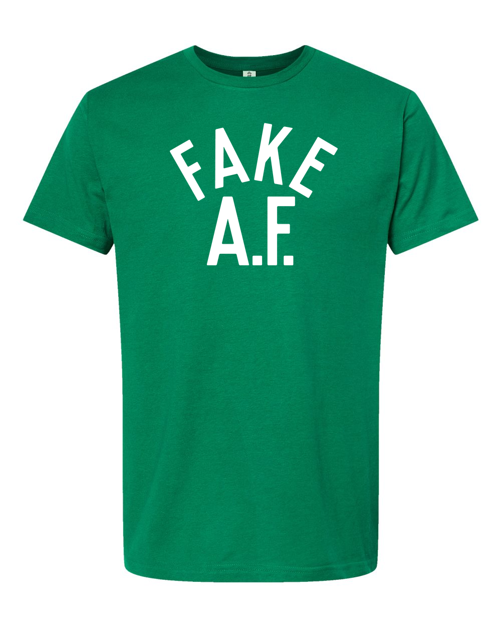 Unisex Fine Jersey T-Shirt Kelly Green front mockup